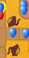 GAME Bloons Tower Defense 2 TAGS bloonstd2, bloonstowerdefense2, ninjakiwigames, baloons, pop, spikes, towers, monkey